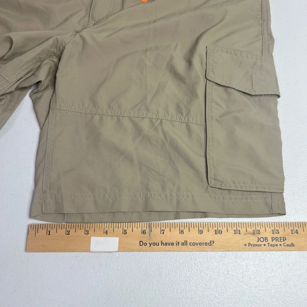 Columbia Kestrel Trail Cargo Shorts Mens 42 Tan Khaki Omni-Shade Belt Hiking NEW